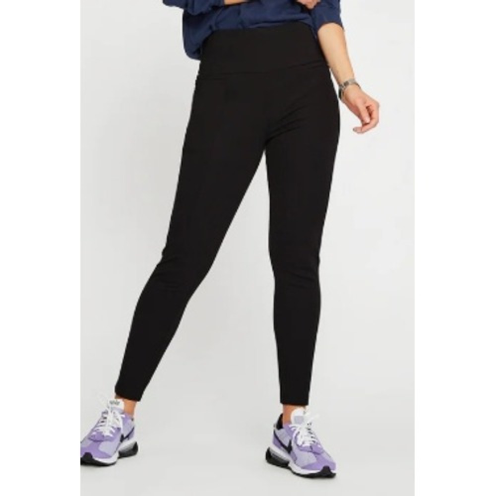 Betabrand Power Down Pants Black Drawstring Career Casual Small S‎